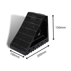 Rubber Wheel Chock - 200x100x150mm