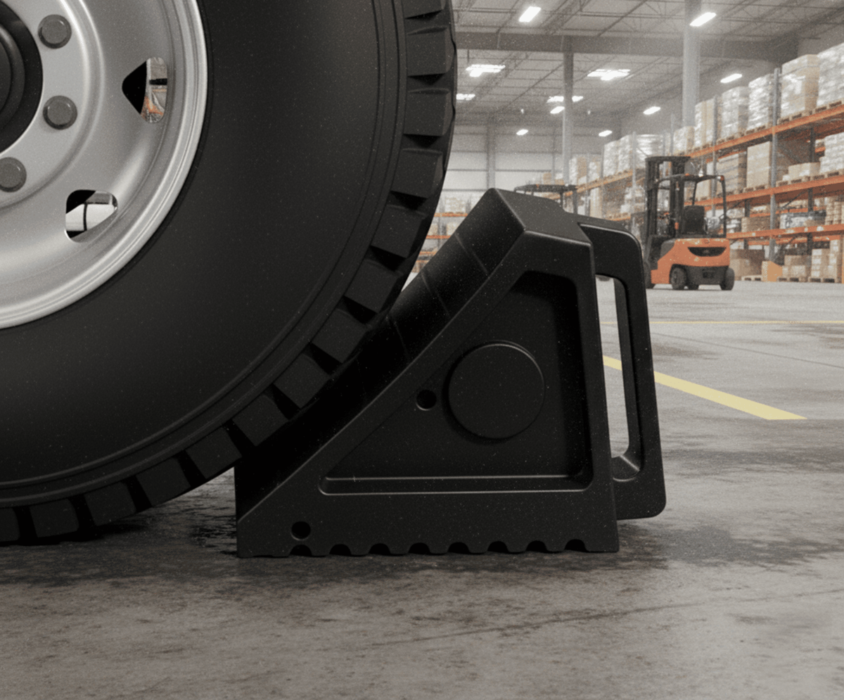 Rubber Wheel Chock - 200x100x150mm