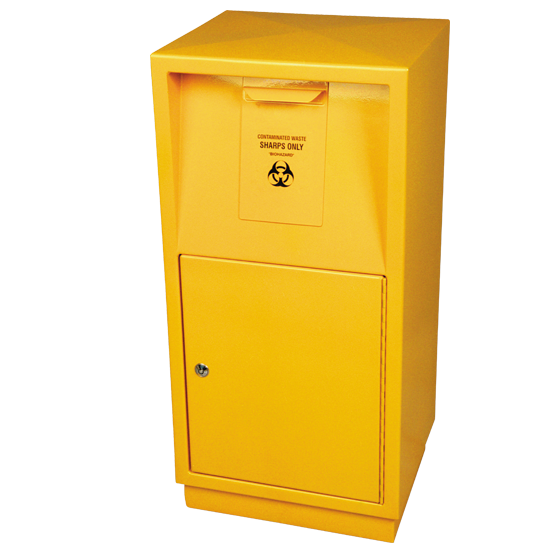 AEROHAZARD Steel Sharps Disposal Safe 23L (includes 2 x SD23000)