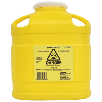 AEROHAZARD Sharps Disposal Container 5L