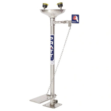 Pedestal Mounted With Eye Wash Nozzle With Bowl & Foot Treadle
