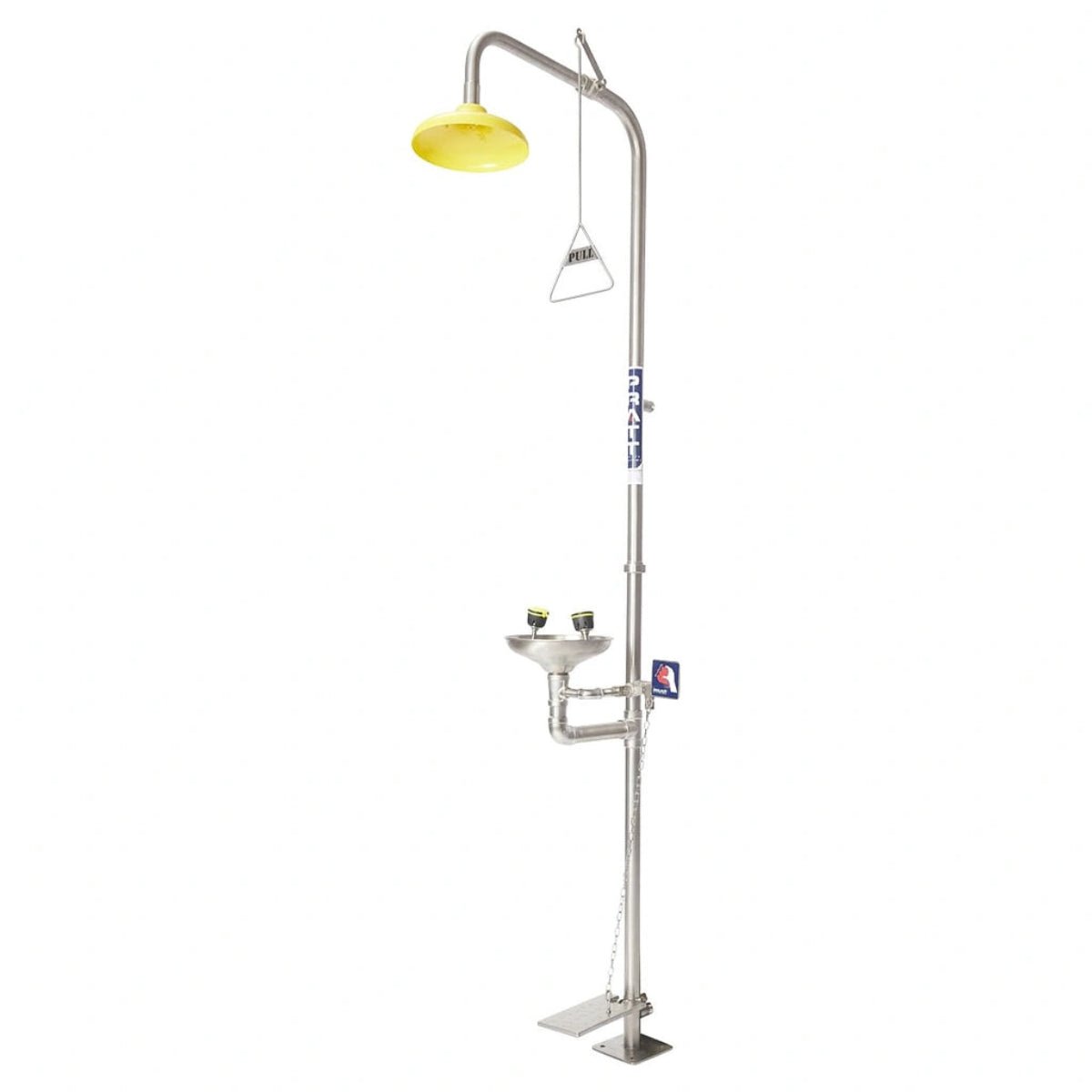 Combination Shower With Eye Wash, Bowl & Foot Treadle