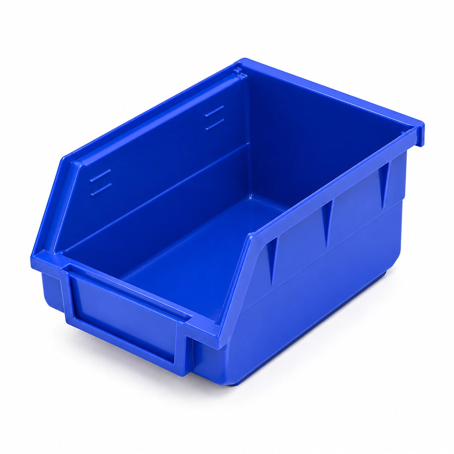 Close-up of the Parts Bin Label Holder, highlighting the included identification card and clear plastic protector.