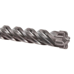 The solid carbide 4-cutter head ensures that the bit does not "wander" or stall when striking rebar. It effectively pulverizes steel reinforcement rather than catching on it, reducing the risk of sudden torque kickback.