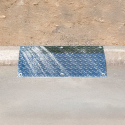 Steel Driveway Kerb Ramp Plate - 415mm x 800mm - Galvanised