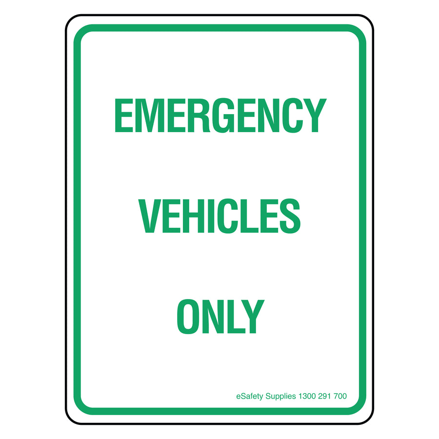 Parking Sign - Emergency Vehicles Only