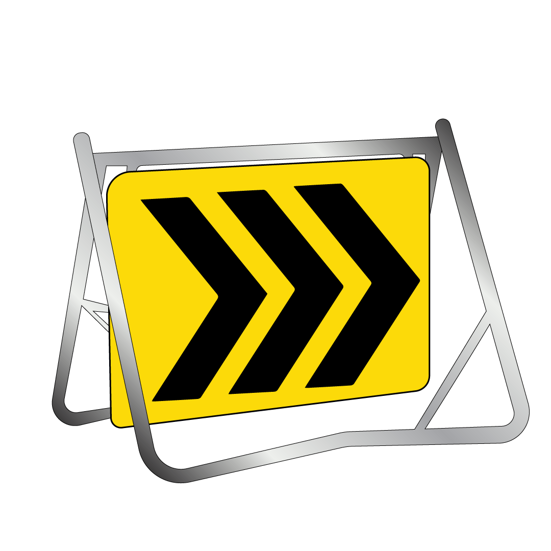 Swing Stand & Sign - Chevron - 900x600mm