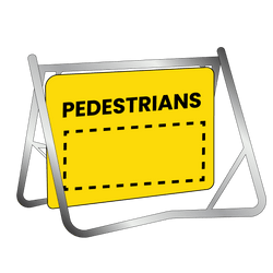 Swing Stand & Sign - Pedestrians - 900x600mm