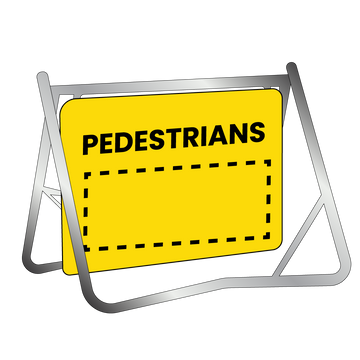 Swing Stand & Sign - Pedestrians - 900x600mm