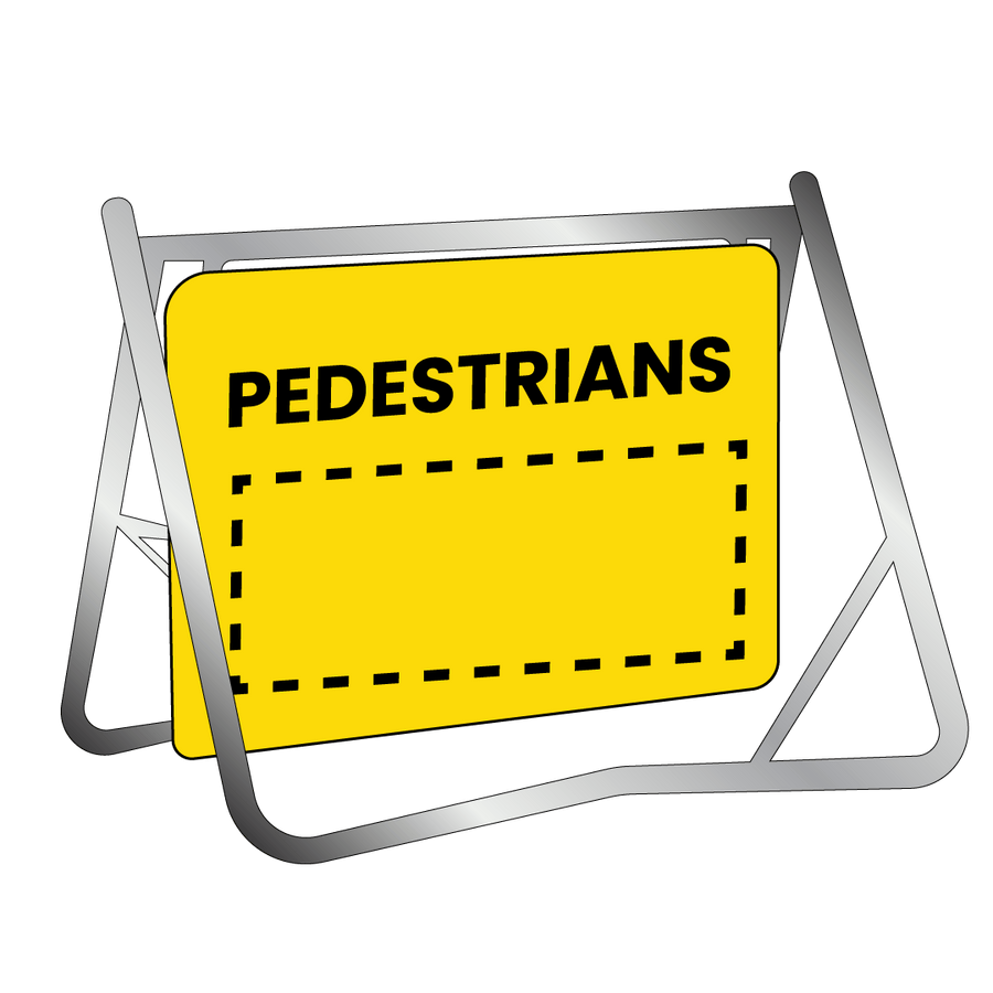 Swing Stand & Sign - Pedestrians - 900x600mm