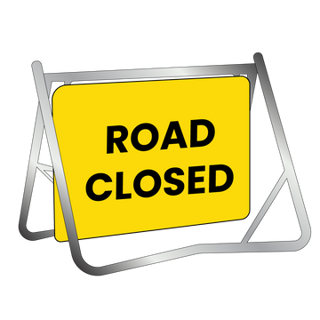 Swing Stand & Sign - Road Closed - 900x600mm