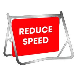 Swing Stand & Sign - Reduce Speed - 900x600mm