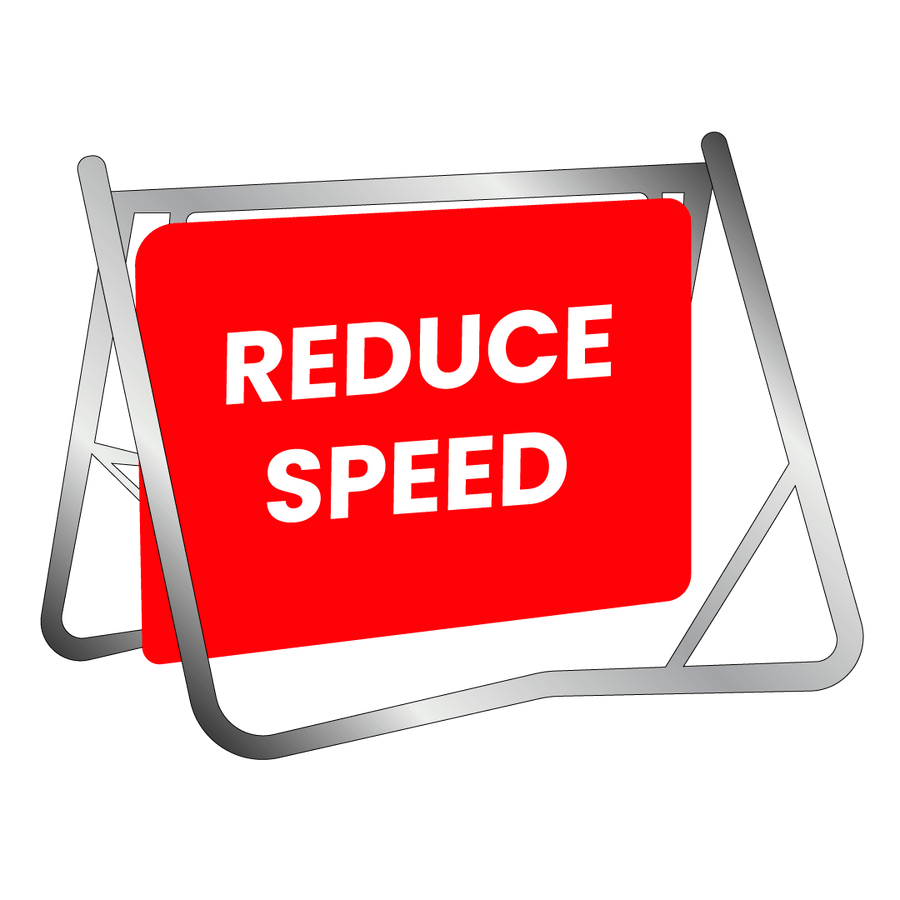Swing Stand & Sign - Reduce Speed - 900x600mm