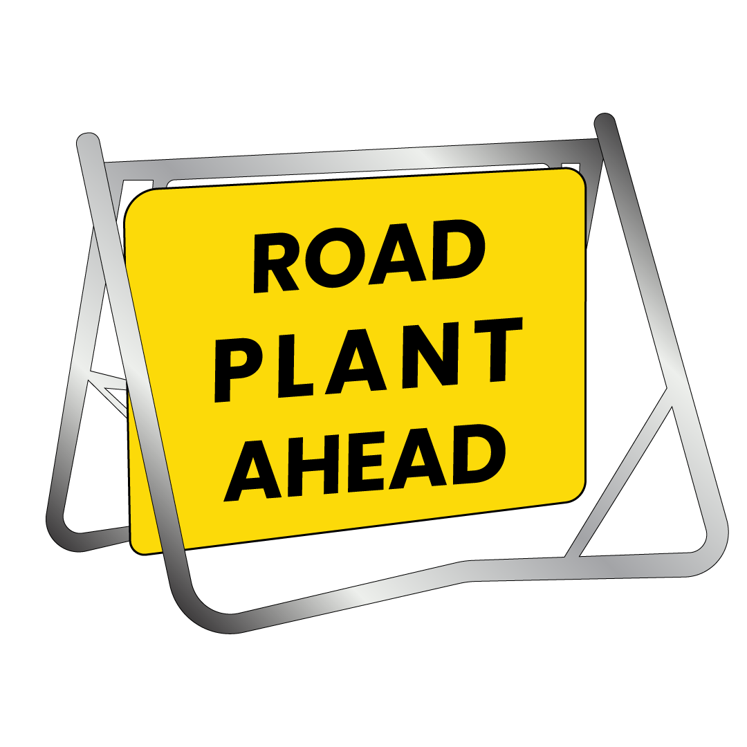 Swing Stand & Sign - Road Plant Ahead - 900x600mm