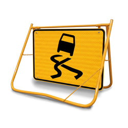 The Symbolic Picto provides a clear, wordless warning that is easily understood by all, effectively reducing the risk of slip and skid accidents.