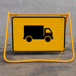 The yellow powder-coated frame and galvanised body are designed to resist rust and maintain structural integrity throughout long-term outdoor exposure.