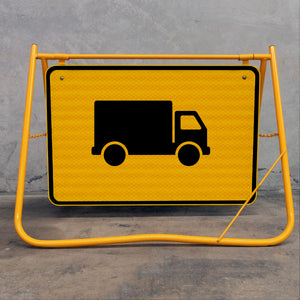 The yellow powder-coated frame and galvanised body are designed to resist rust and maintain structural integrity throughout long-term outdoor exposure.