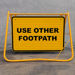 The yellow powder-coated frame and galvanised steel construction offer superior protection against rust and corrosion, ideal for long-term outdoor use in various climates.