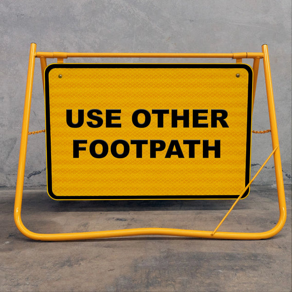 The yellow powder-coated frame and galvanised steel construction offer superior protection against rust and corrosion, ideal for long-term outdoor use in various climates.