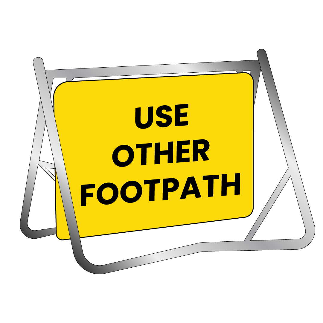 Swing Stand & Sign - Use Other Footpath - 900x600mm