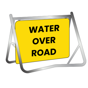 Swing Stand & Sign - Water Over Road - 900x600mm