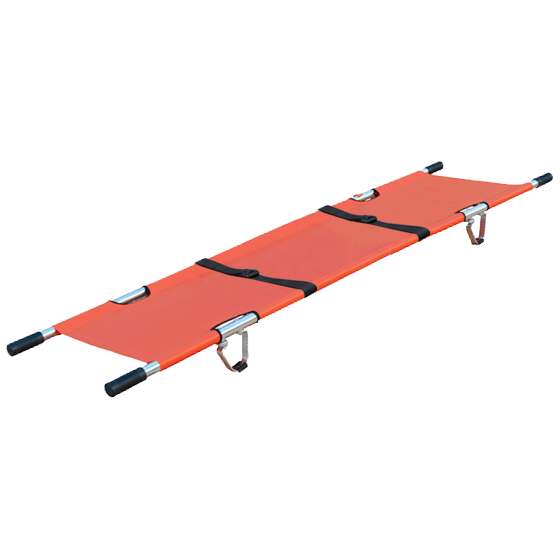 AERORESCUE Alloy Single-Fold Emergency Pole Stretcher (folds width ways)