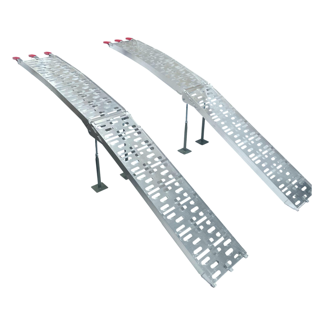 Aluminium Folding Loading Ramp - Pair with Legs 84 kg