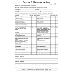Service & Maintenance Logbook