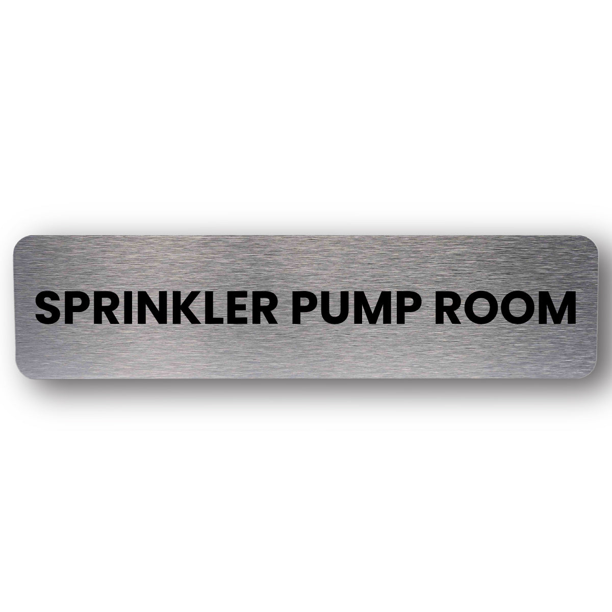 Sprinkler Pump Room - Brushed Silver