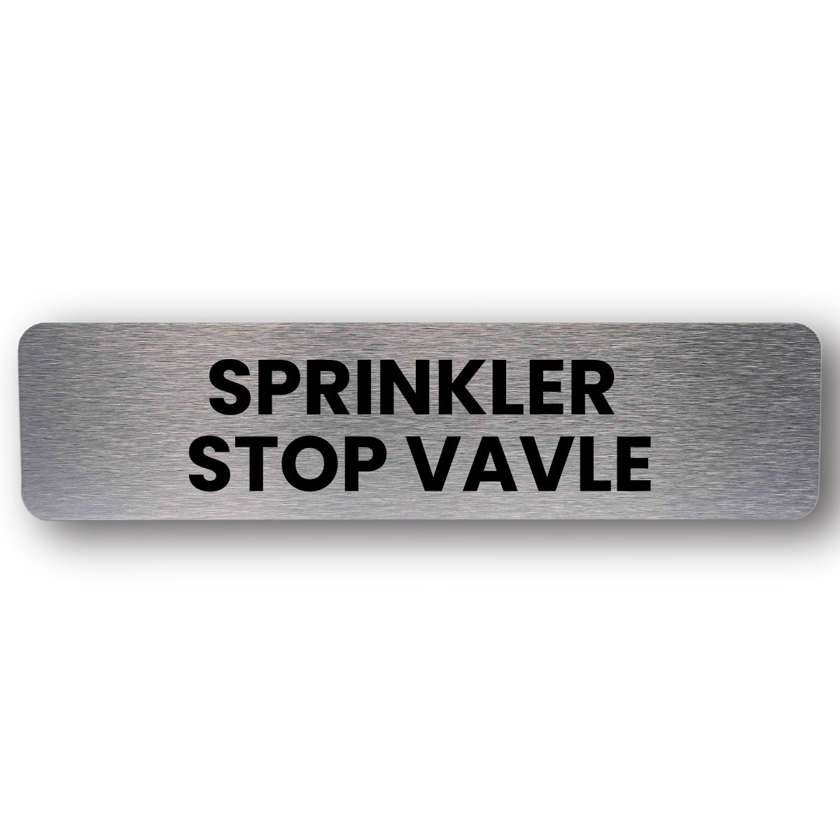 Sprinkler Stop Valve - Brushed Silver