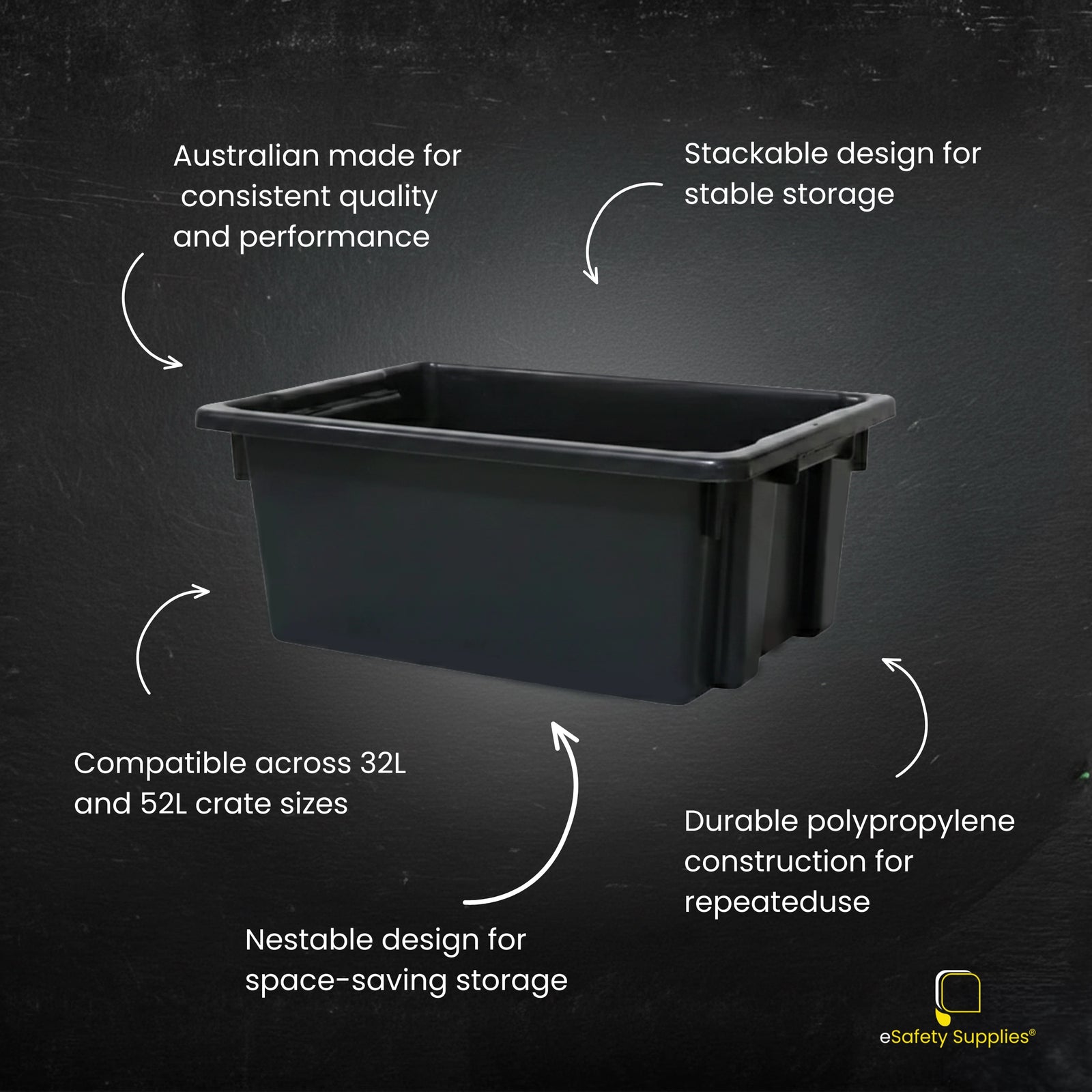 Stack & Nest Crates - 32L & 52L