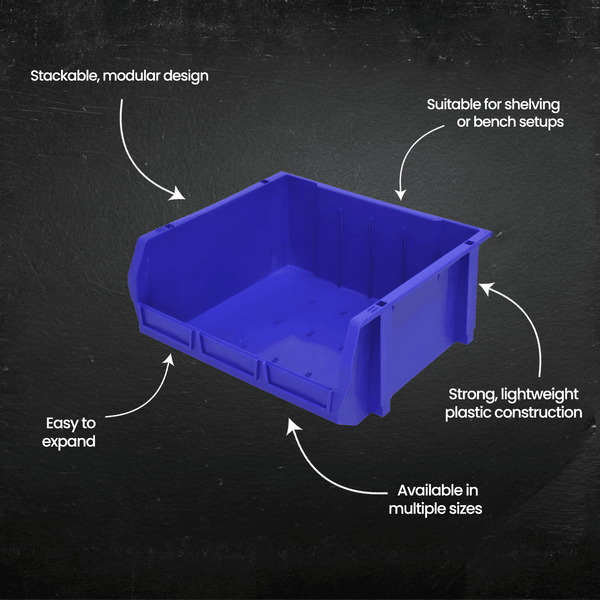 Stackable Parts Bins - Multiple Sizes