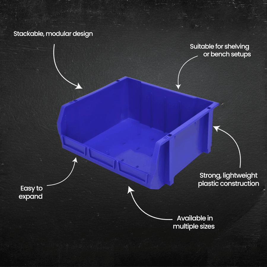 Stackable Part Features Stackable Parts Bins - Multiple Sizes – eSafety Supplies
