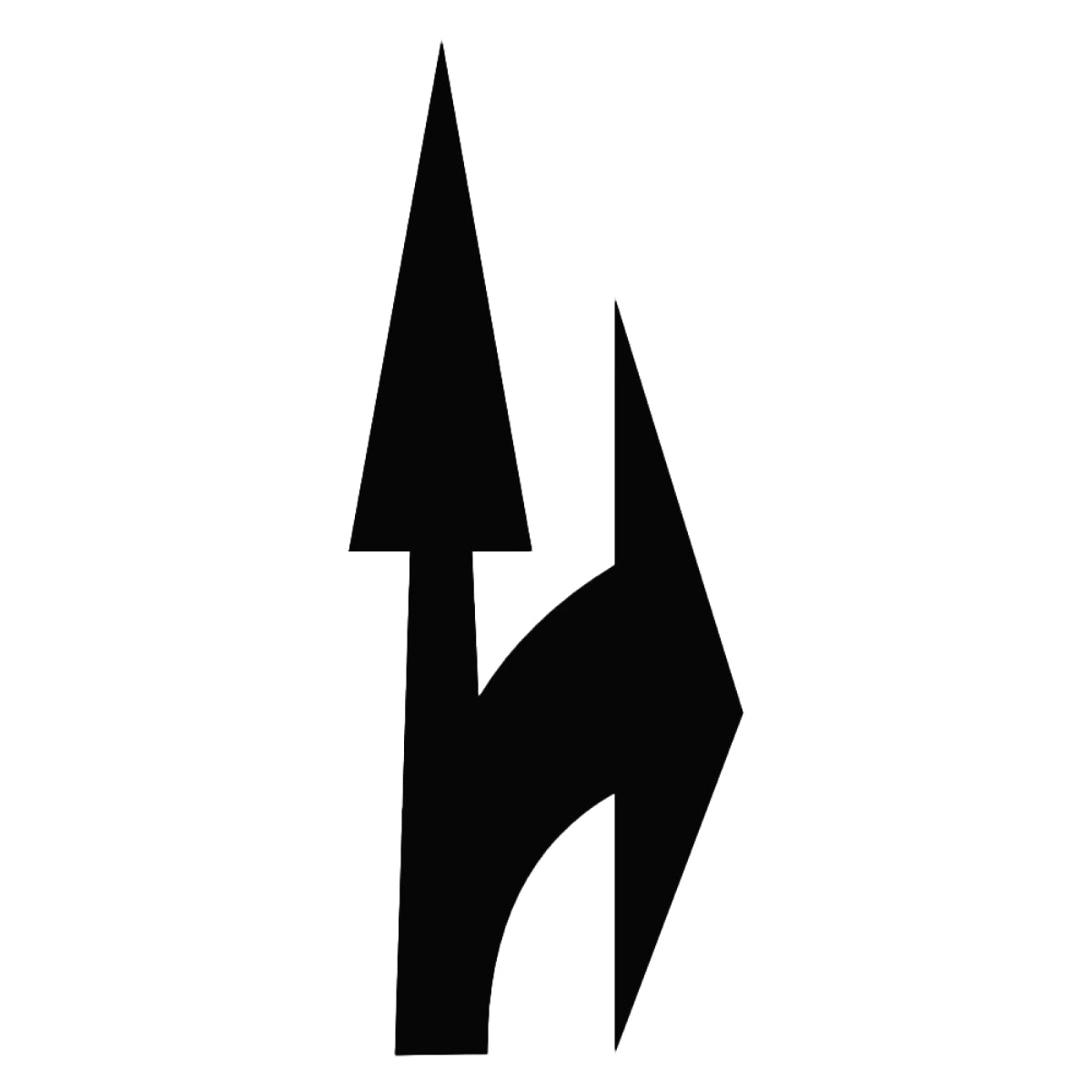 Straight or Turn Arrow Stencil – Arrow #6