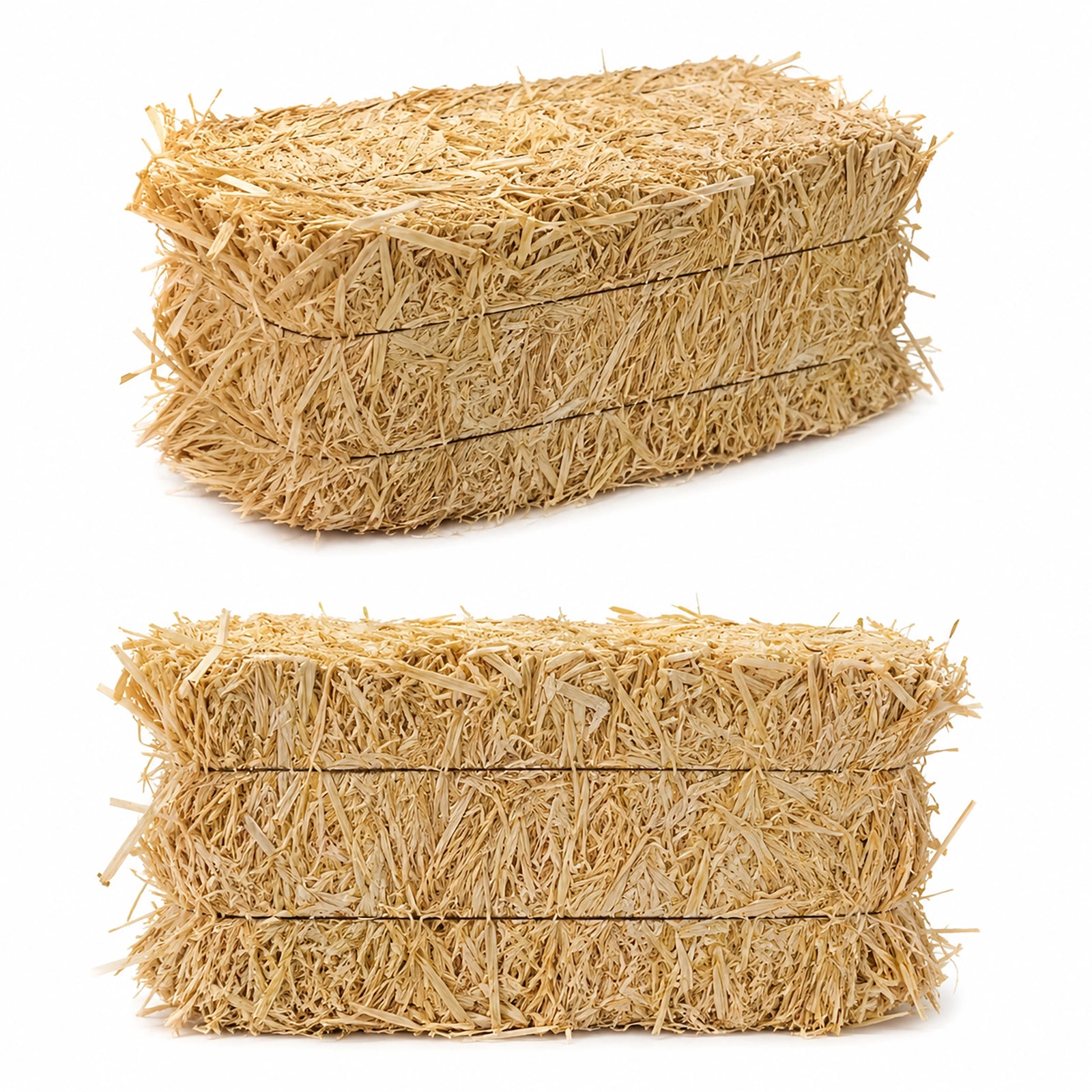 Erosion Control Straw Bales placed along a drainage boundary, demonstrating a temporary permeable silt barrier on an active building site.