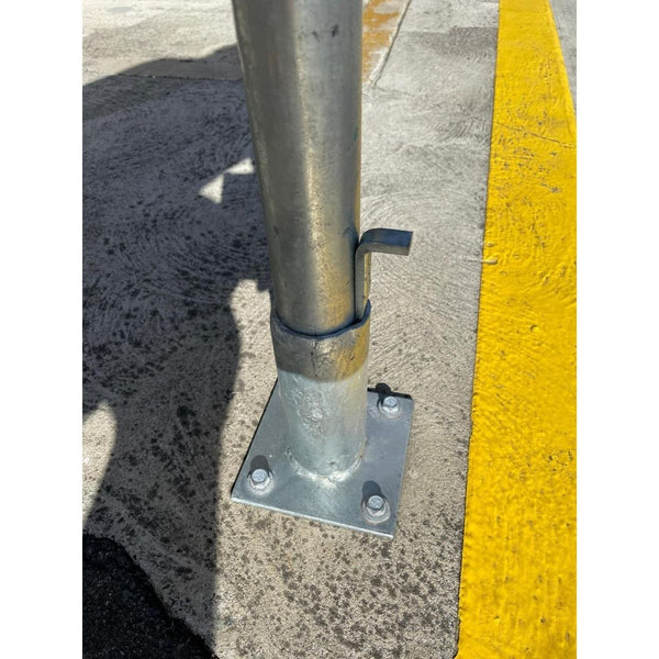 Surface Mount Pole Base Plate Incl. Wedge