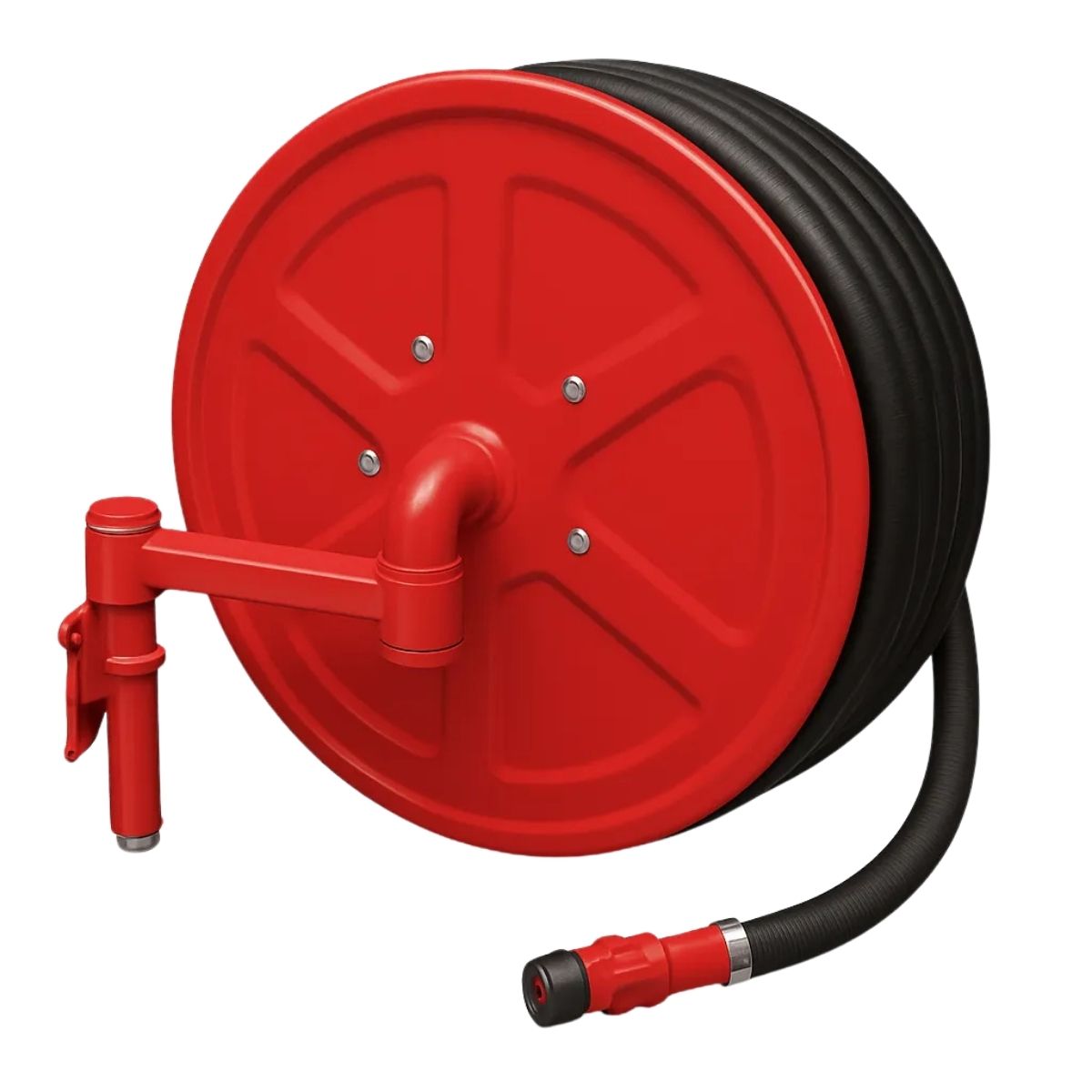 Swing Arm Fire Hose Reel - 475mm x 283mm x 555mm