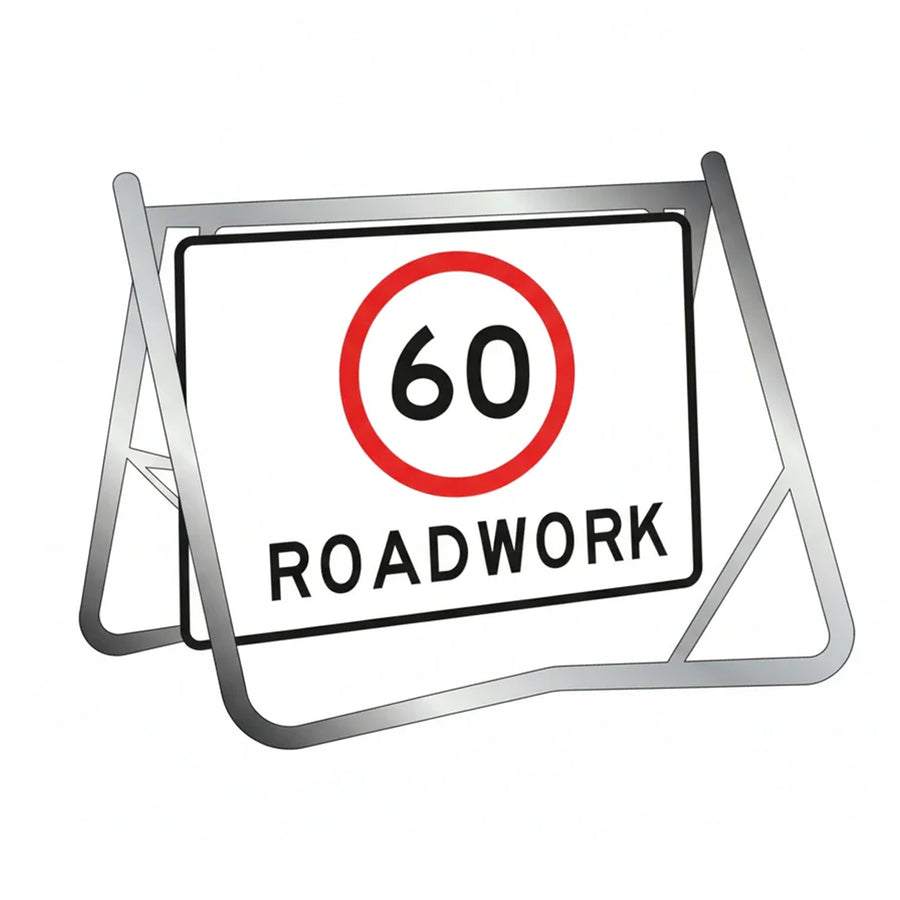 60km Roadwork Swing Stand Sign | eSafety Supplies – eSafety Supplies