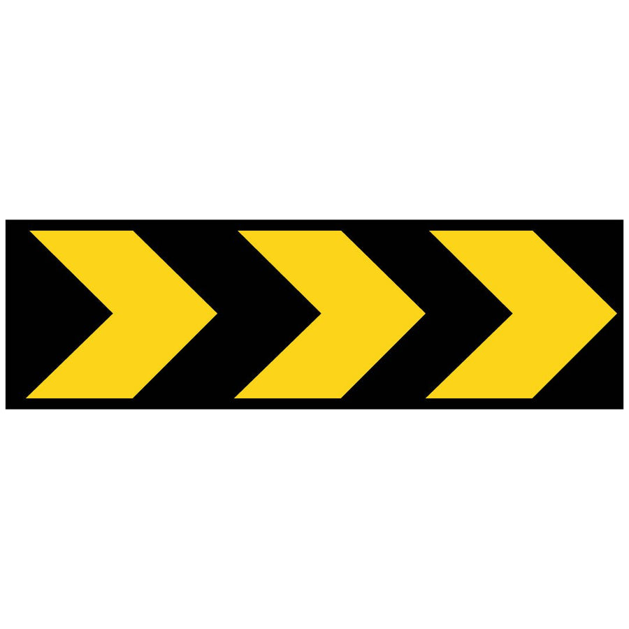 Boxed Edge Sign - Chevron - 1500x450mm