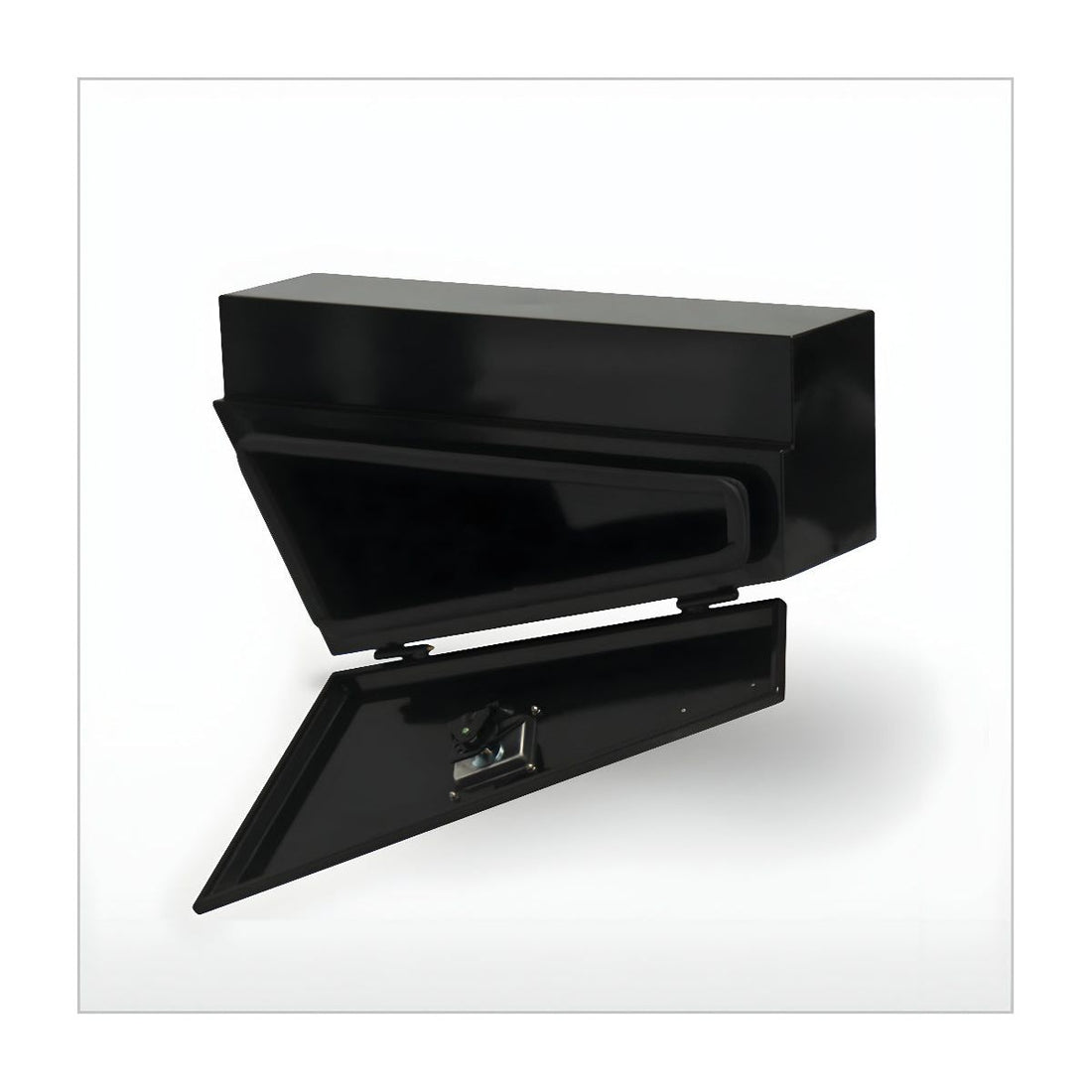 Tapered Under Tray Toolbox 175 kg Style Black - Left of Wheel TB0050