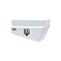 Tapered Under Tray Toolbox 175 kg Style White - Left of Wheel TB0055