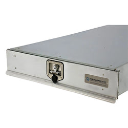 Specifically designed to fit between the chassis rails under the tray, turning an underutilized area into a high-capacity storage zone.
