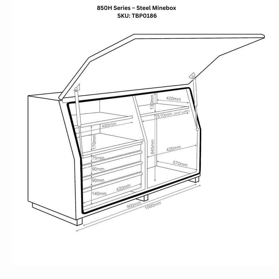 850H Series – Steel Minebox