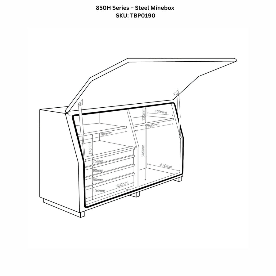850H Series – Steel Minebox