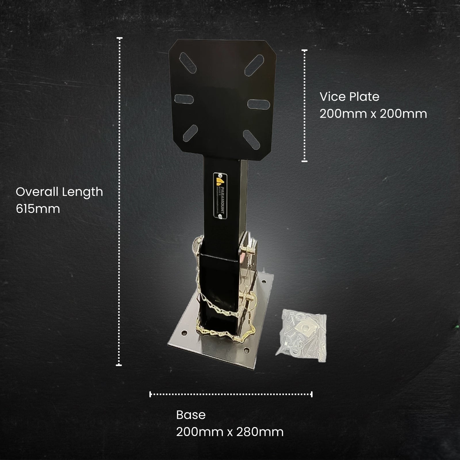 Constructed from zinc-coated steel with a black powder-coated finish, making it highly durable for exterior applications where it is exposed to the elements.