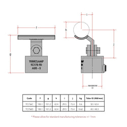 CopeRail 756 - DDA Assist Swivel (Offset) Tee