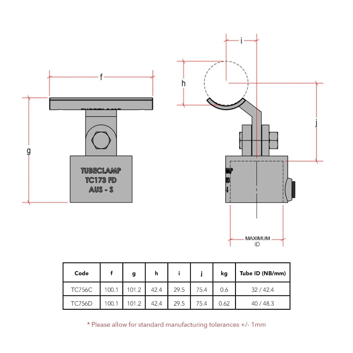 CopeRail 756 - DDA Assist Swivel (Offset) Tee