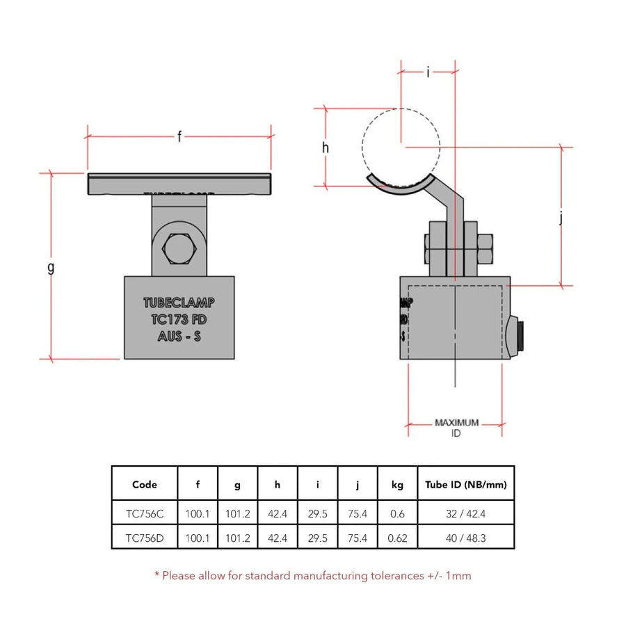 CopeRail 756 - DDA Assist Swivel (Offset) Tee