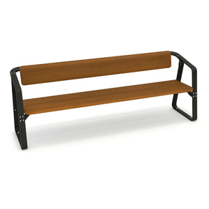 Ribbon Bench Seat with Backrest - Benches