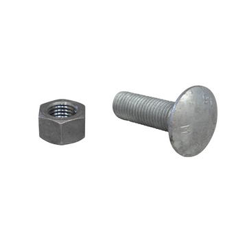 Guard Rail Mushroom Head Post Bolt/Nut M16 x 40 HDG